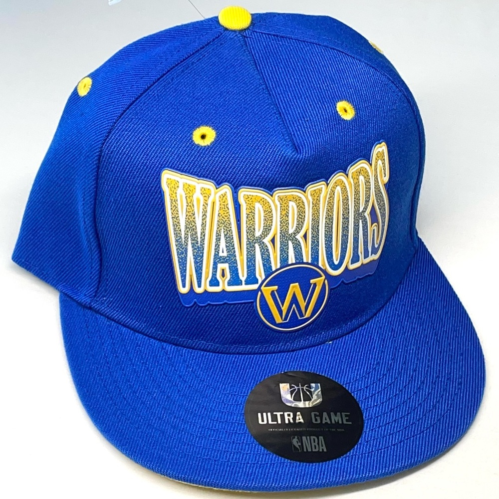 Ultra Game Men’s NBA Golden State Warriors Adjustable Basketball Hat Blue New